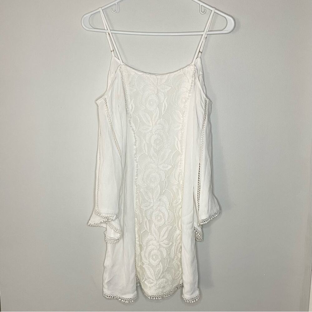 L*Space Oracle Lace Cold Shoulder Swimsuit Cover Size XS - Picture 4 of 9
